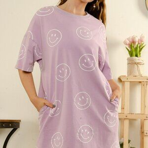 All Smiles T-shirt Dress